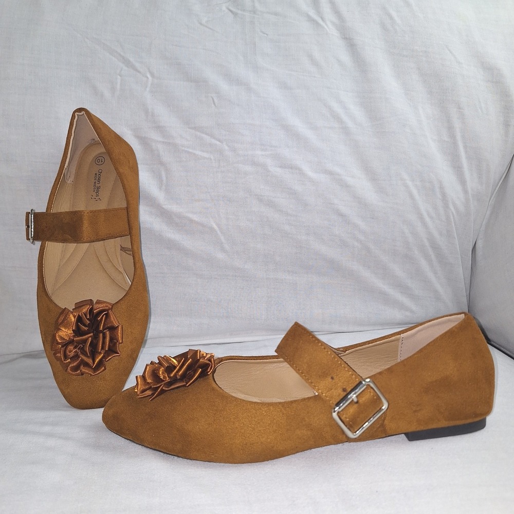 Cottagecore Whimsical Fairycore Retro Chosen Steps Mary Jane Flats Brown 10W
